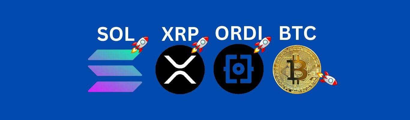 Solana SOL, Ripple's XPR, ORDI and BTC